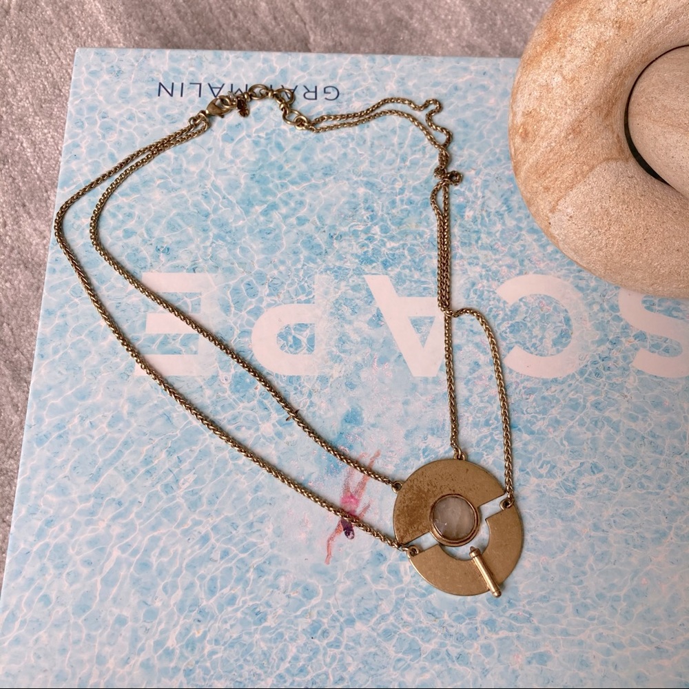 Lucky Brand Gold-tone Labordorite Necklace